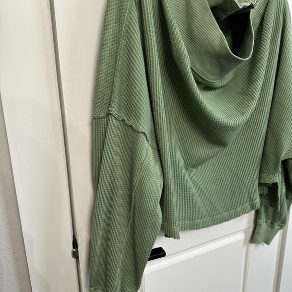 Free People WE THE FREE Women's Close To You Waffle Knit Top NWOT - Picture 5 of 7